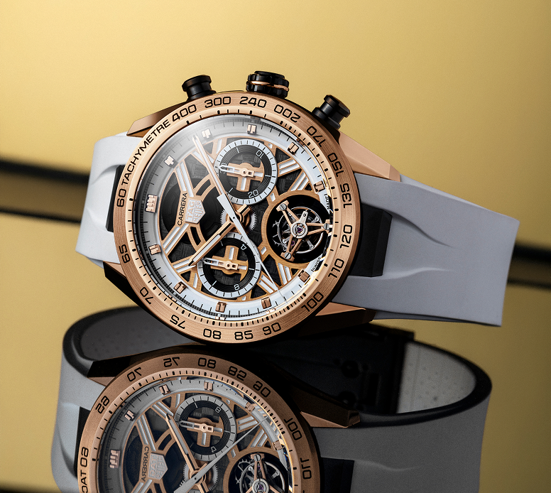 TAG Heuer Carrera Extreme Sport Golden Heritage in titanium and 18K rose gold, exclusive to Mexico
